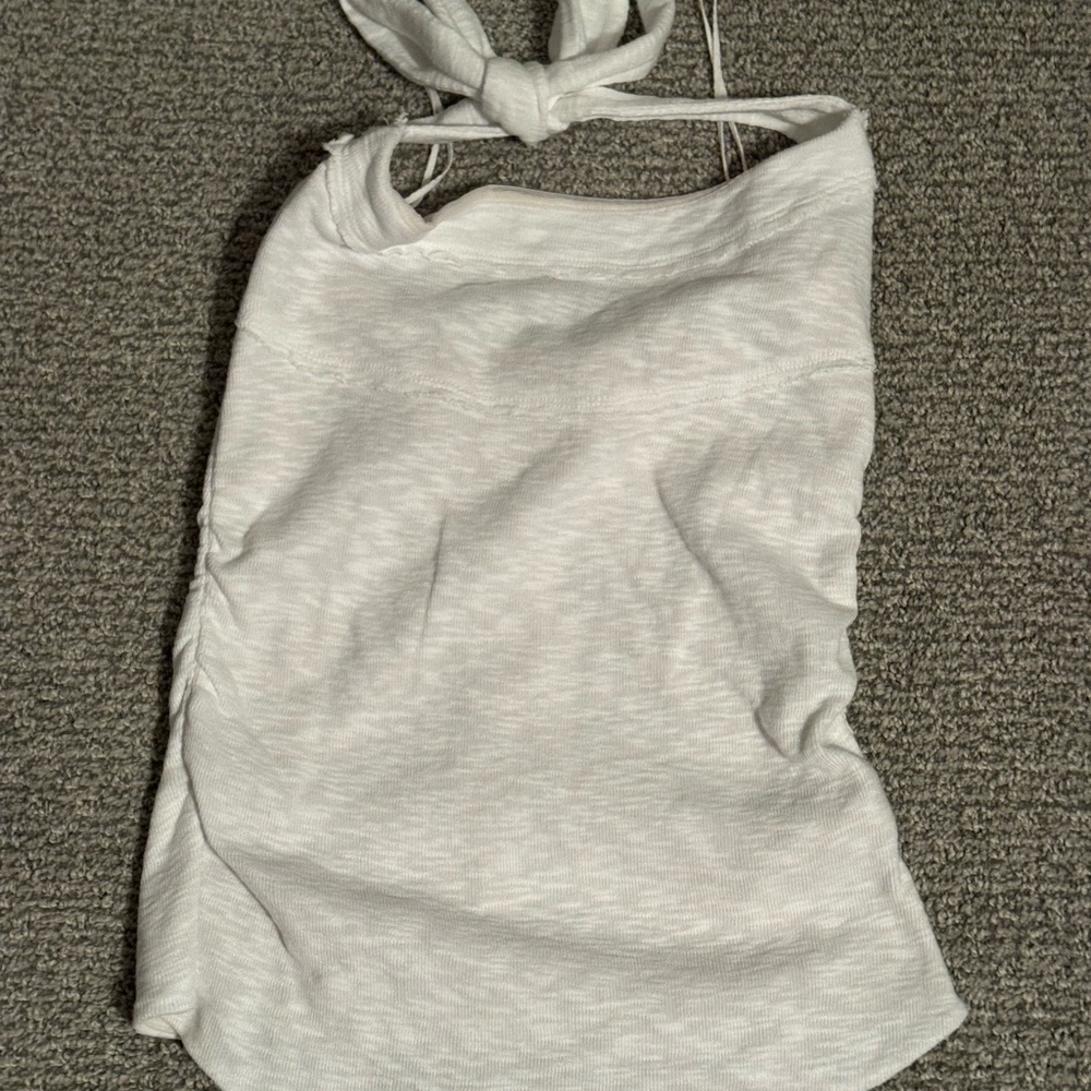 Free People White Halter Top